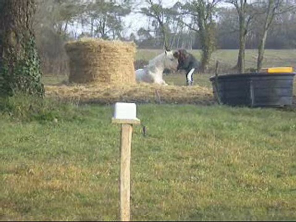 Océane qui est coucher et moi qui lui fait des gros calin