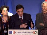 Fillon avec les français d'Amman