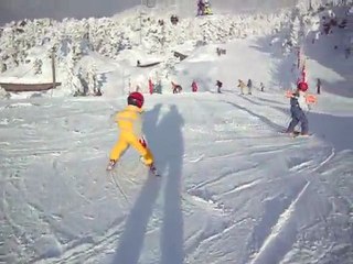 201002 Clara et Nico skient