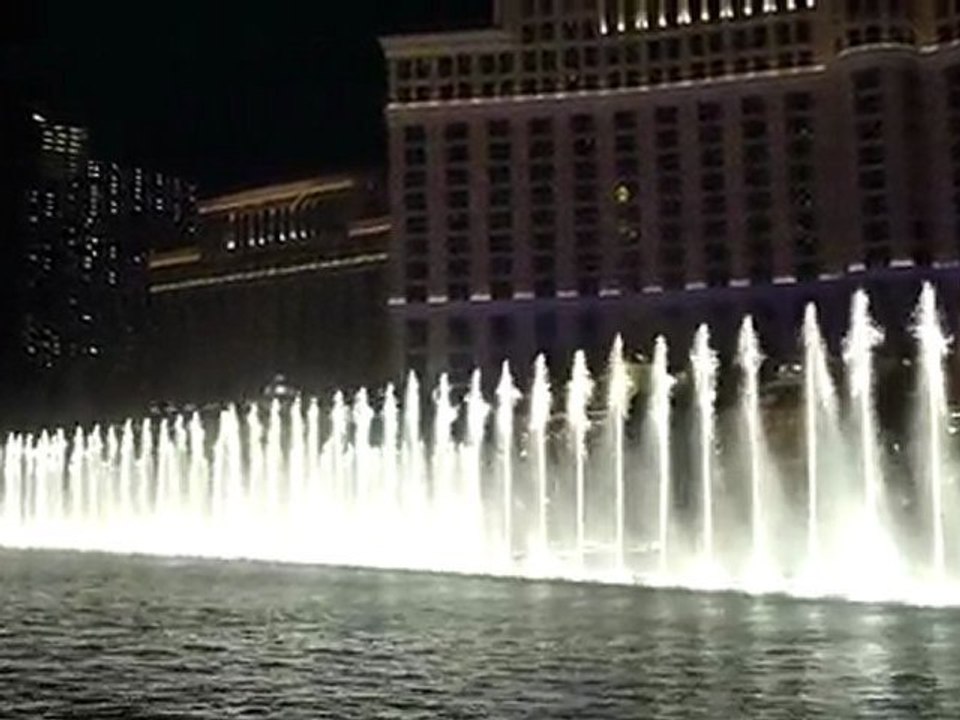 Las vegas night strip fontaines Bellagio
