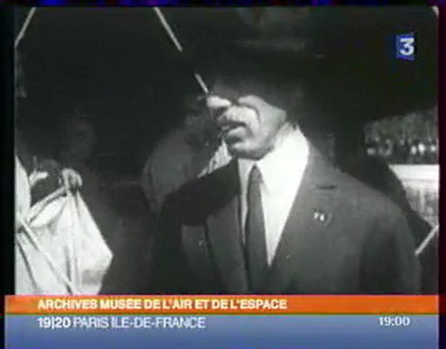 Santos Dumont et son avion le 14bis sur France 3