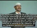 Zakir Naik, Est ce que l'Homme est Créé de Sol ou Sperme