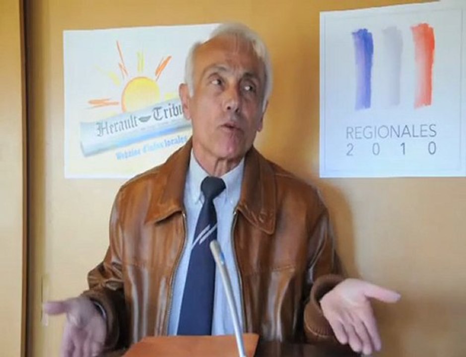 AGDE - 2010 - François AMOROS candidat aux élections régionales