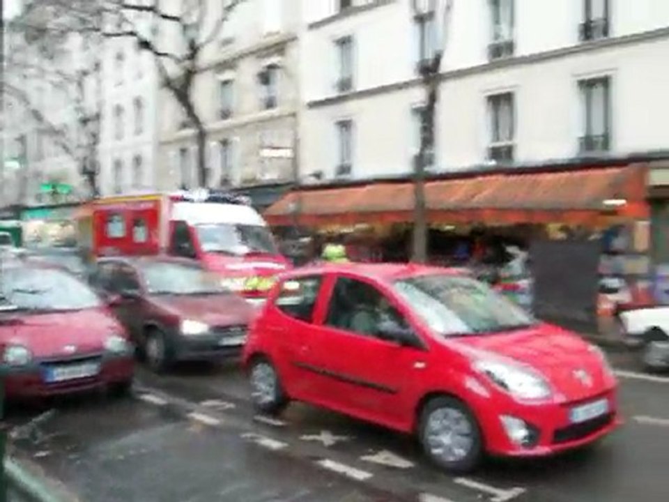 bspp réanimation  rue des pyrénées rue d'avron paris 20