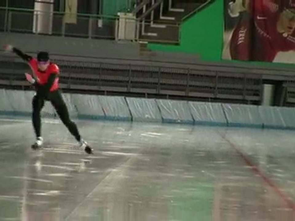 Glijstartje op een lege baan!