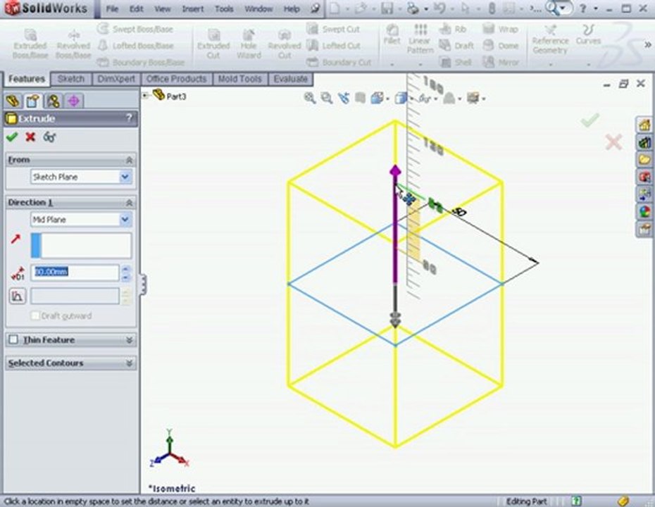SolidWorks Tutorials Extruded Boss