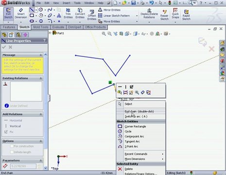SolidWorks Tutorials First Sketch