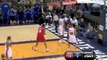 Andre Iguodala steals the ball, passes it to Jrue Holiday an