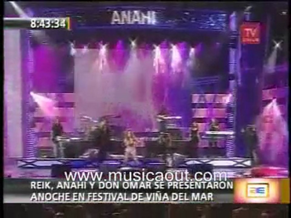 Reik Anahi y Don Omar en Viña del mar 24-2-10