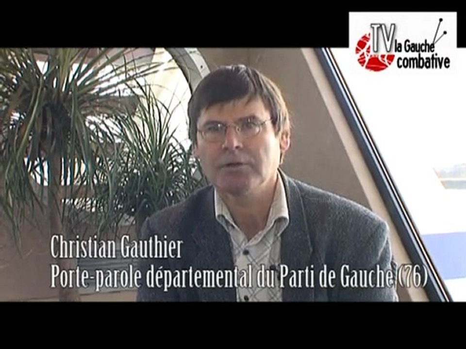 Christian Gauthier candidat en Haute-Normandie avec S. Jumel