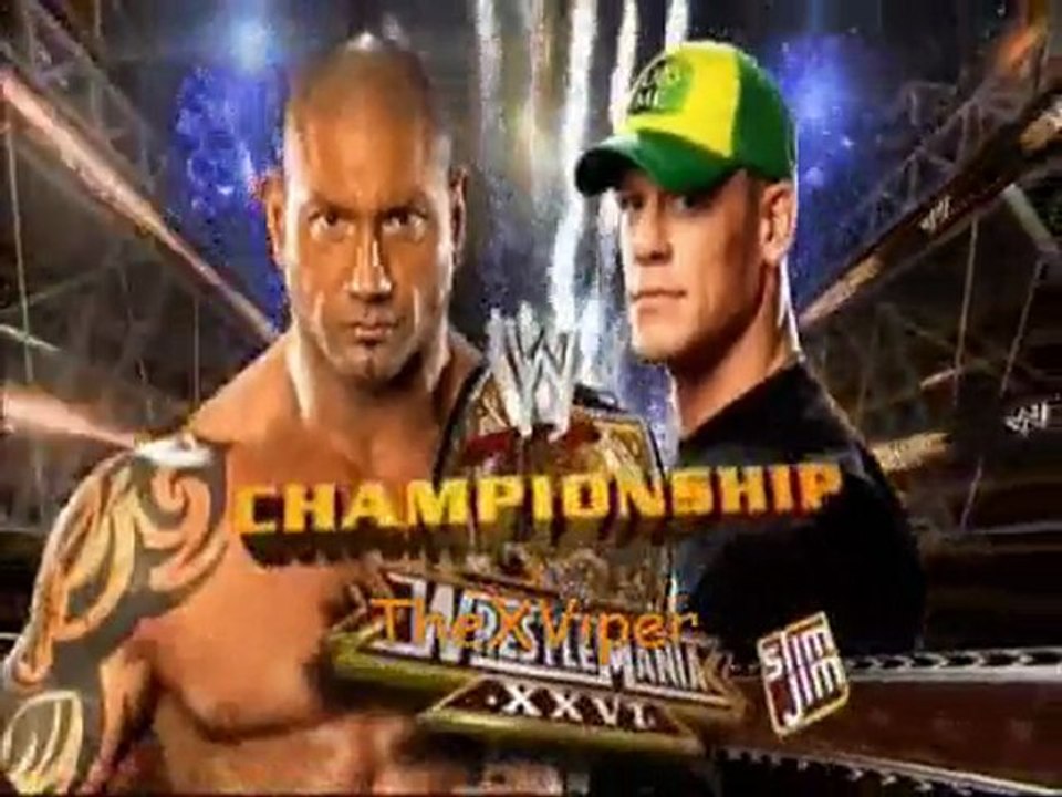 Wrestlemania XXVI Batista(c) Vs John Cena