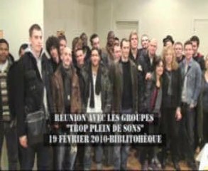 Réunion de Christian DEMUYNCK avec les groupes Trop Pleins d