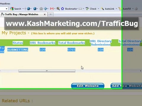 Traffic Bug Review & Results of Social Bookmarking Software