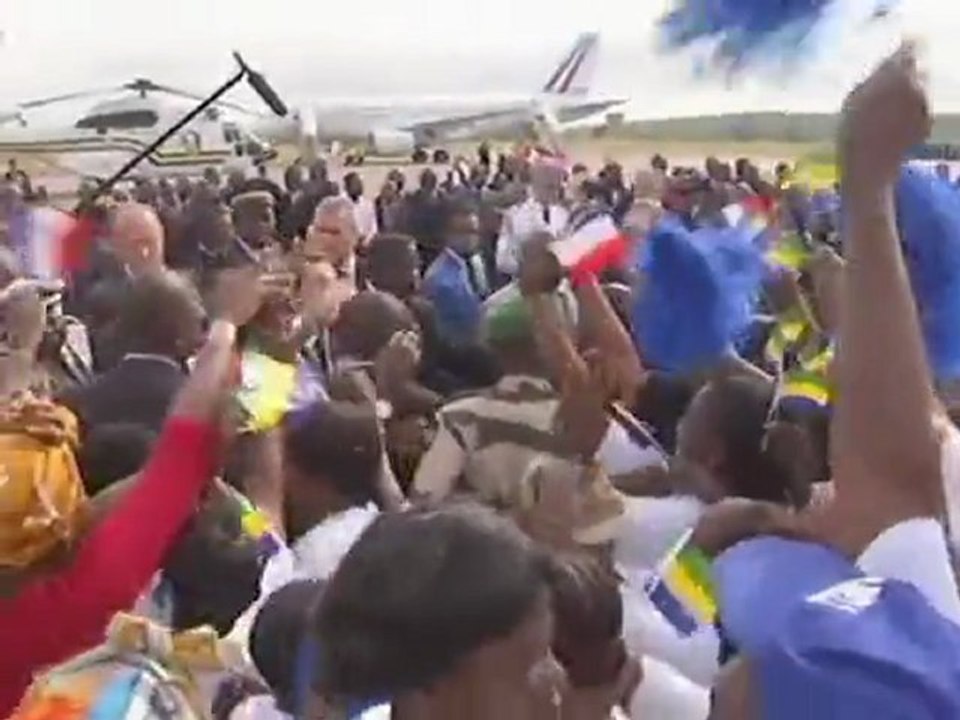 Nicolas Sarkozy au Gabon