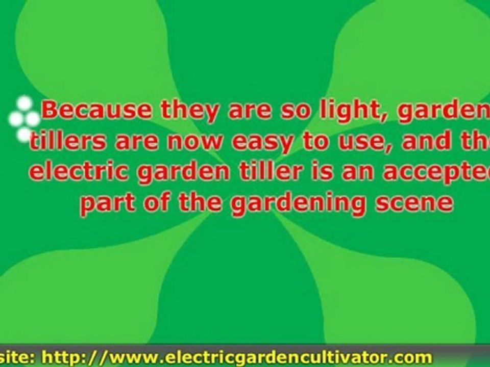 Saving Time With an Electric Garden Cultivator