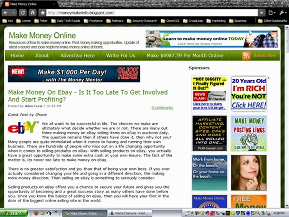 Make Money Online Pt1