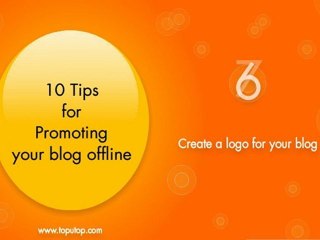 Ten tips for promoting your blog offline
