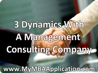 Management Consulting Company - What to Expect From the Job