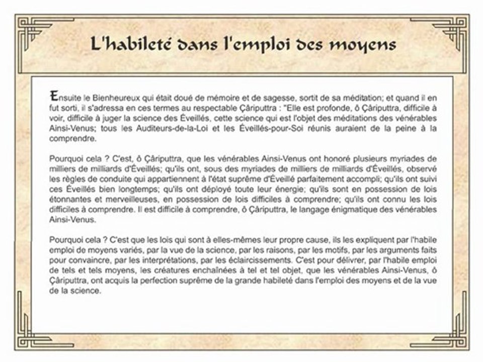 Le soutra du lotus : Chapitre 2