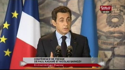 Discours de Nicolas Sarkozy et Paul Kagame