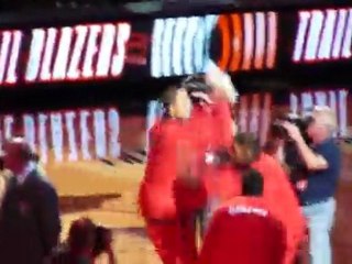 Entrée en jeu des Portland Trailblazers VS Utah Jazz