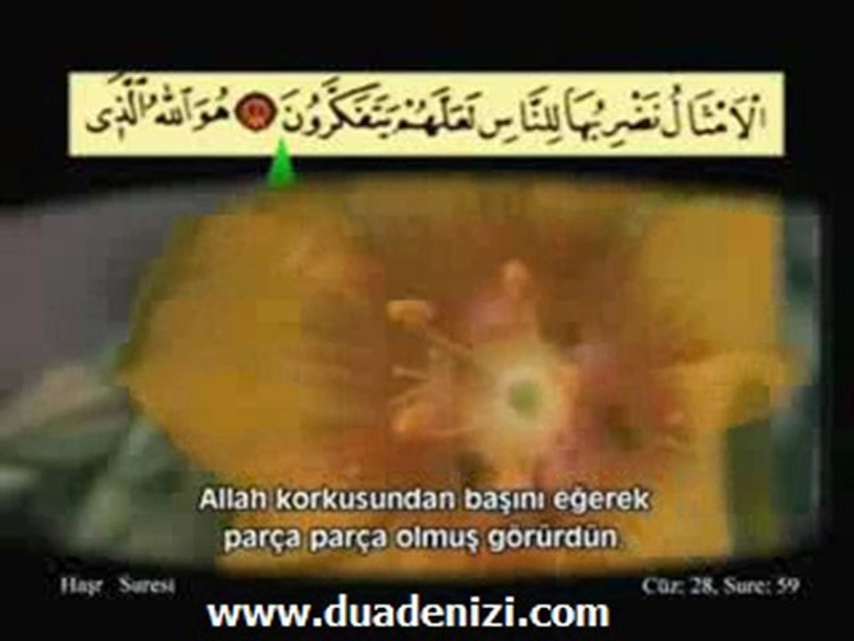 Ahmet El Acemi - Haşr Suresi | DuaDenizi.Com