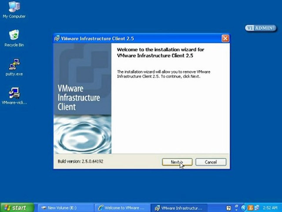 01-01-03 Installing VMWare Virtual Infrastructure Client