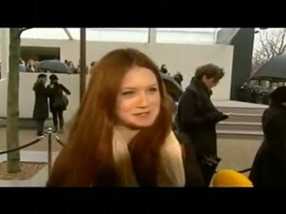 Bonnie Wright - LFW - Burberry Prorsum AW 2010 Interview