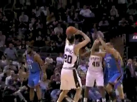 Thabo Sefolosha blocks Manu Ginobili and James Harden finish
