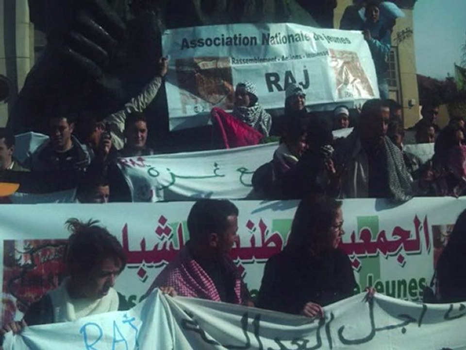 RAJ  marche de soutien à la Palestine