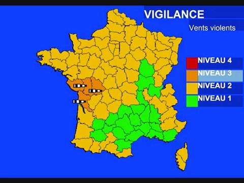 Météo 26 février 2010: vigilance = tempête