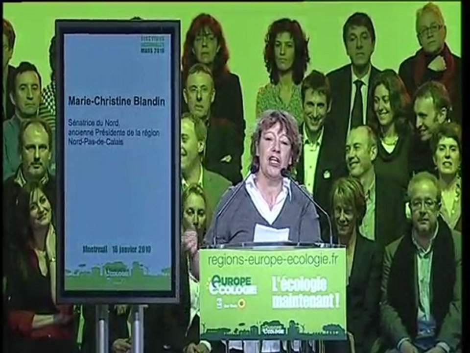 marie christine blandin meeting lancement