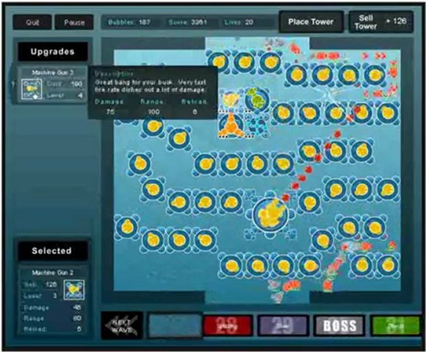Bubble Tank Defense Tutorial Level 18 Walkthrough