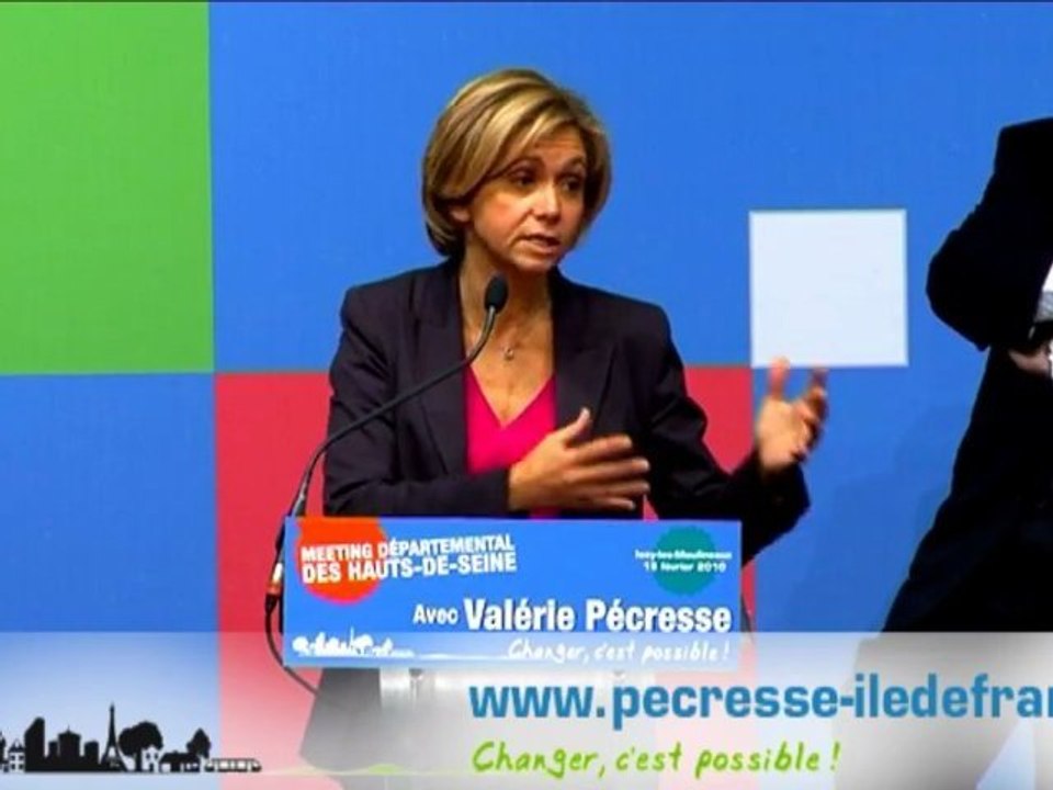 Discours de Valérie Pécresse, meeting haut-de-seine 1