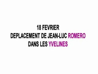 Déplacement de Jean-Luc Romero dans les Yvelines.