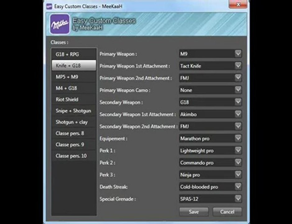 Modern Warfare 2 hacks MW2 - Easy Custom Class Editor