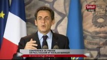 EVENEMENT,Conférence de presse conjointe de Nicolas Sarkozy et Paul Kagame