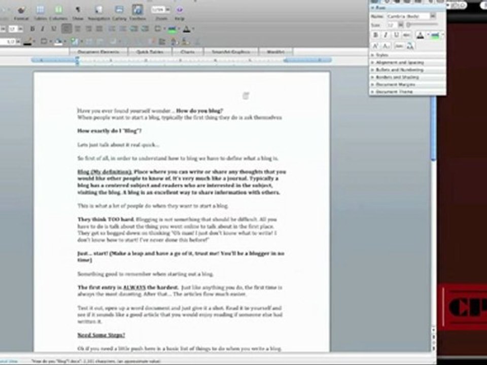 How to Blog