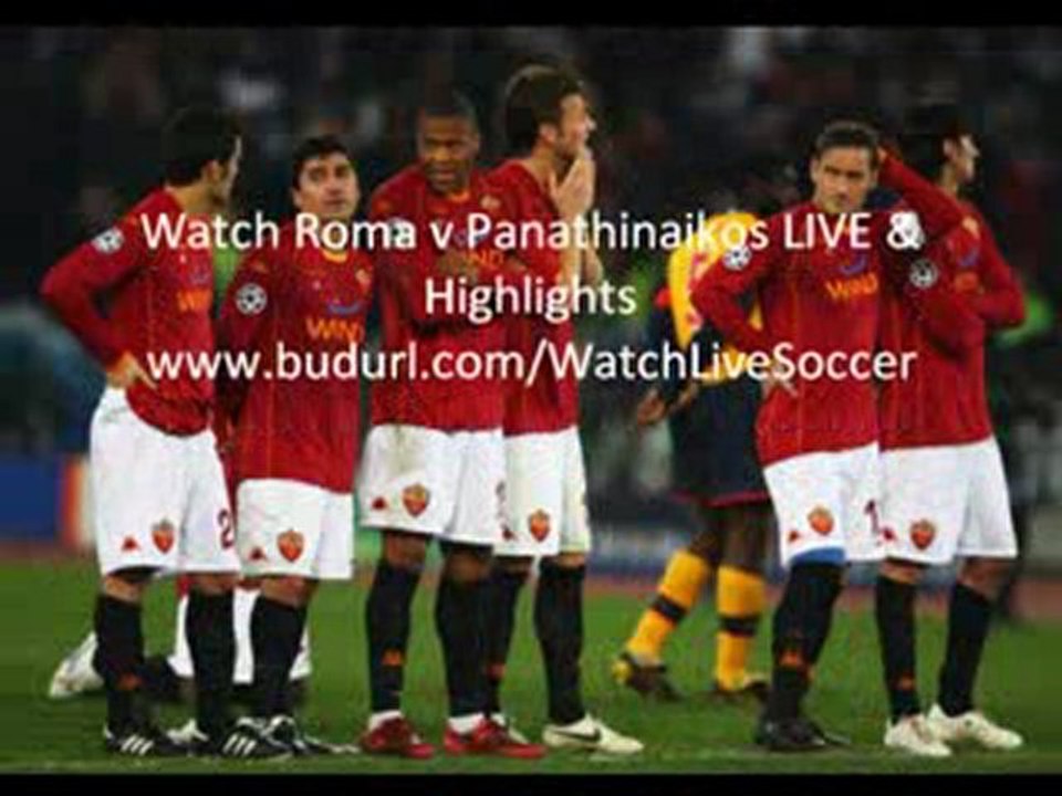 Roma v Panathinaikos Football Goals & Highlights 25/02/2010