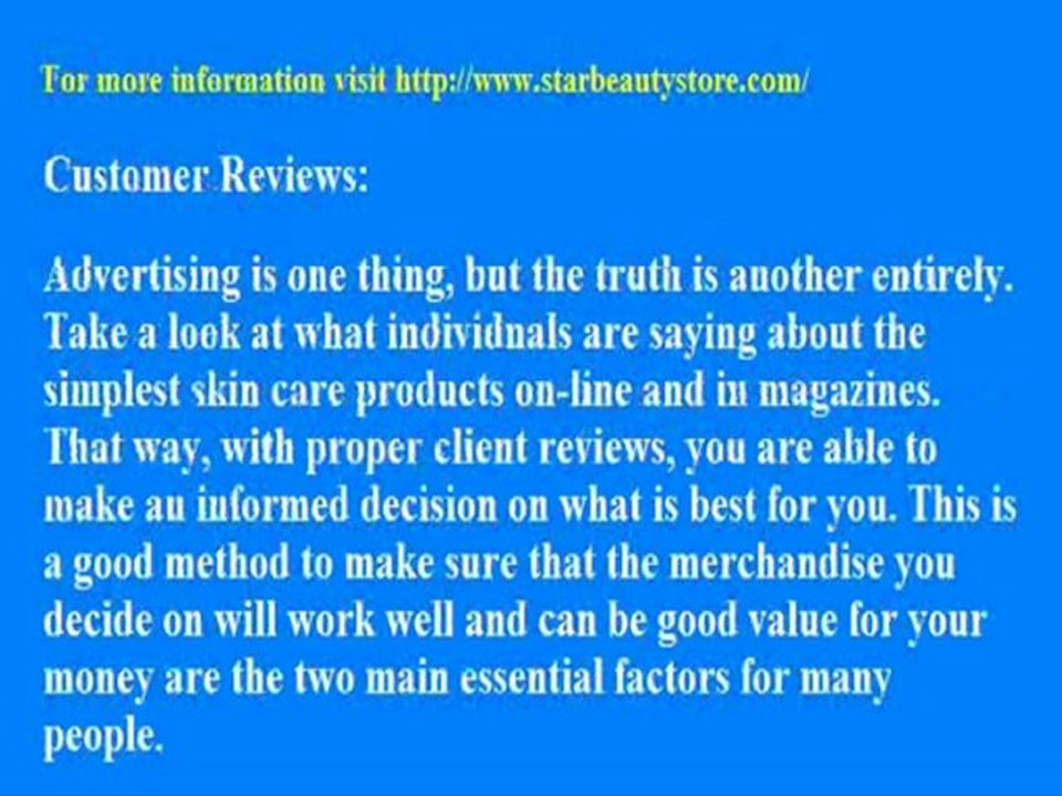 Picking The Very Best Skin Care Products For You Yourself