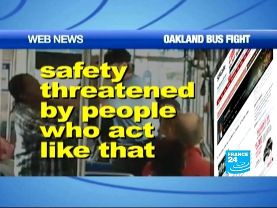Oakland bus fight