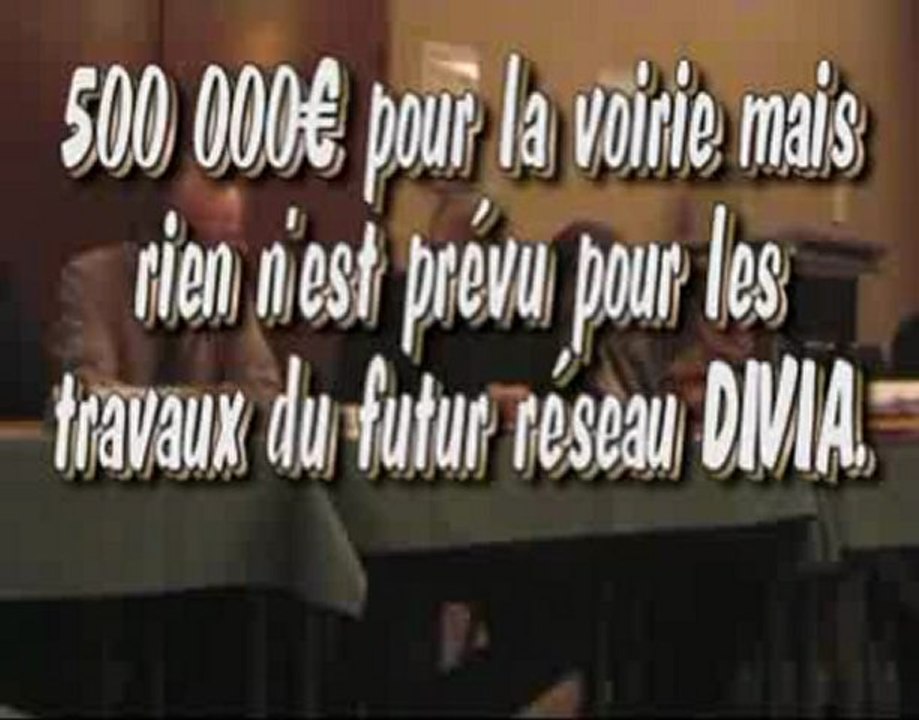 l'opposition dénonce la non prévision de travaux pour DIVIA