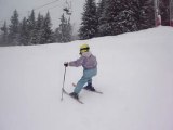 Le 26 février ski aux Arcs, Léonore, Oriane, etc...