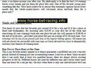 How to Horse Bet : race horse handicapping that earns $157.2