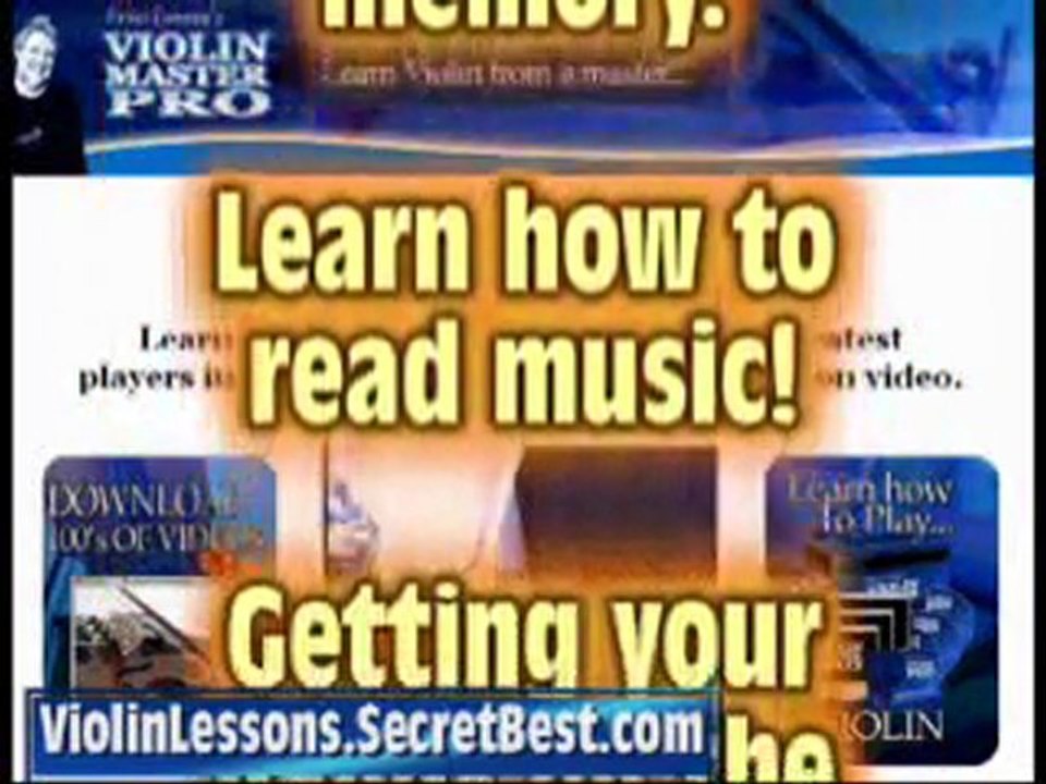 Violin Lessons - Play the music of the great masters.