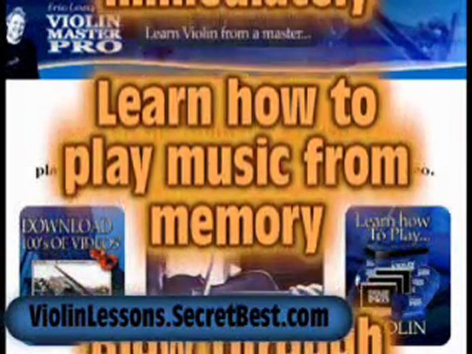 Study course for learning the violin with video