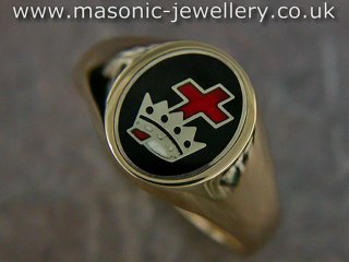 9ct gold Masonic Preceptor ring DAJ126