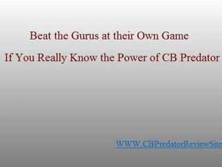 Create Affiliate Sites Easily CB Predator  Review