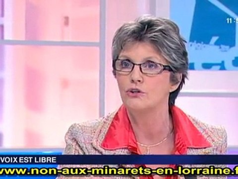 Annick Martin : Non aux Minarets en Lorraine ! (27.02.2010)