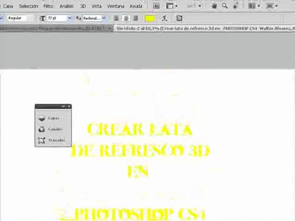 Crear Objetos 3d en Photoshp CS4